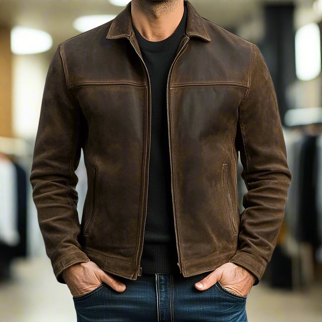 Rugged leren Jack | Tijdloze Mannenstijl
