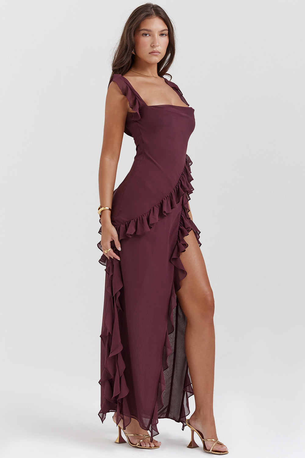 Celeste | Elegante Maxi-Jurk met Ruches