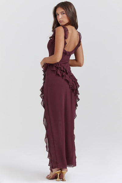 Celeste | Elegante Maxi-Jurk met Ruches
