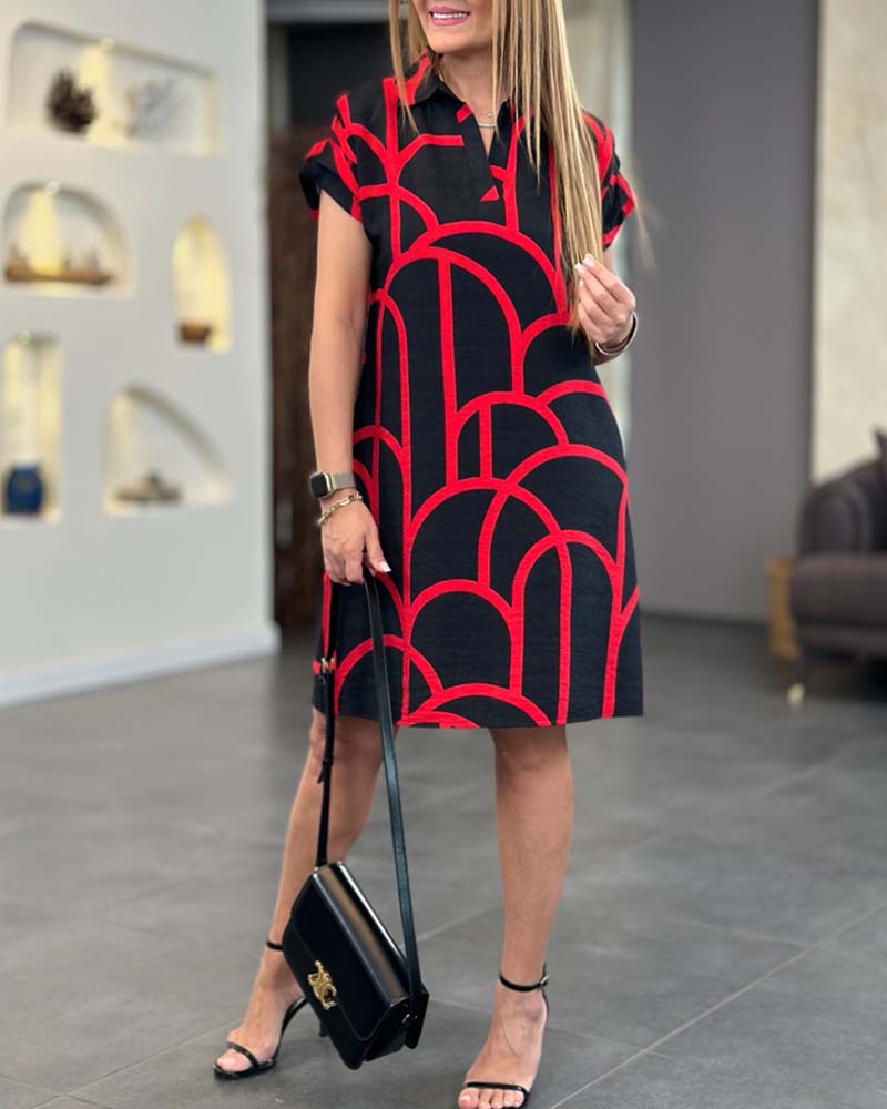 Laura | Jurk met Korte Mouwen