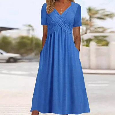 Elora | Elegante Maxi Jurk met V-Hals