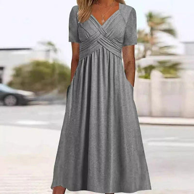 Elora | Elegante Maxi Jurk met V-Hals