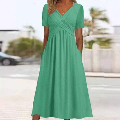 Elora | Elegante Maxi Jurk met V-Hals