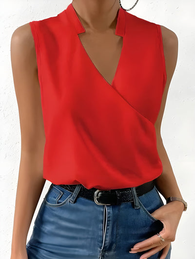 Aurella | Mouwloze V-hals Top