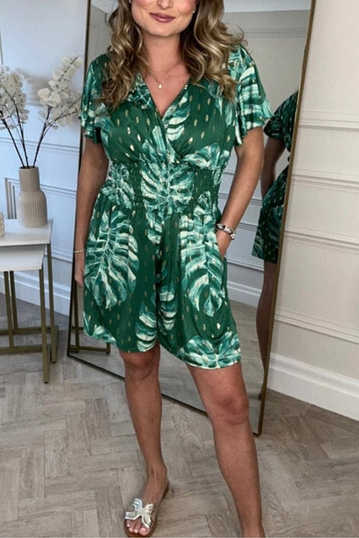 Elisa | Zomerse Jumpsuit met Tropische Print