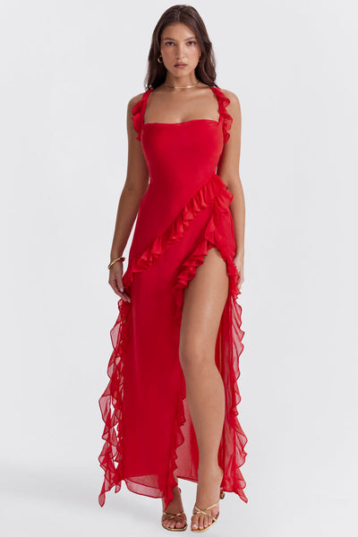 Celeste | Elegante Maxi-Jurk met Ruches