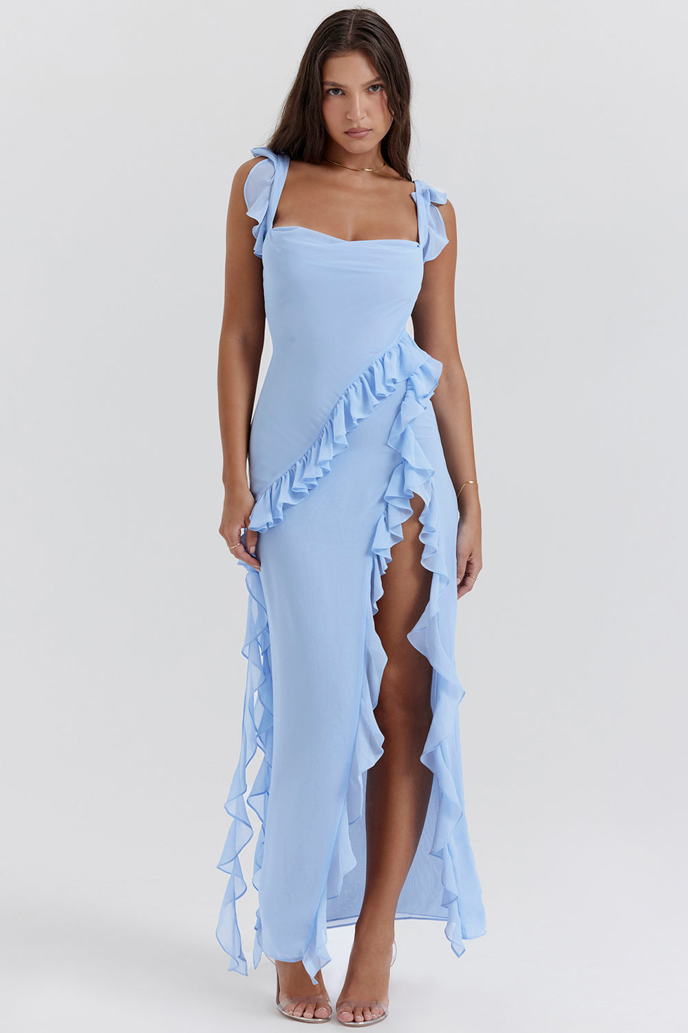Celeste | Elegante Maxi-Jurk met Ruches