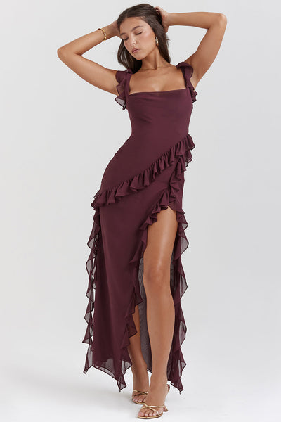 Celeste | Elegante Maxi-Jurk met Ruches