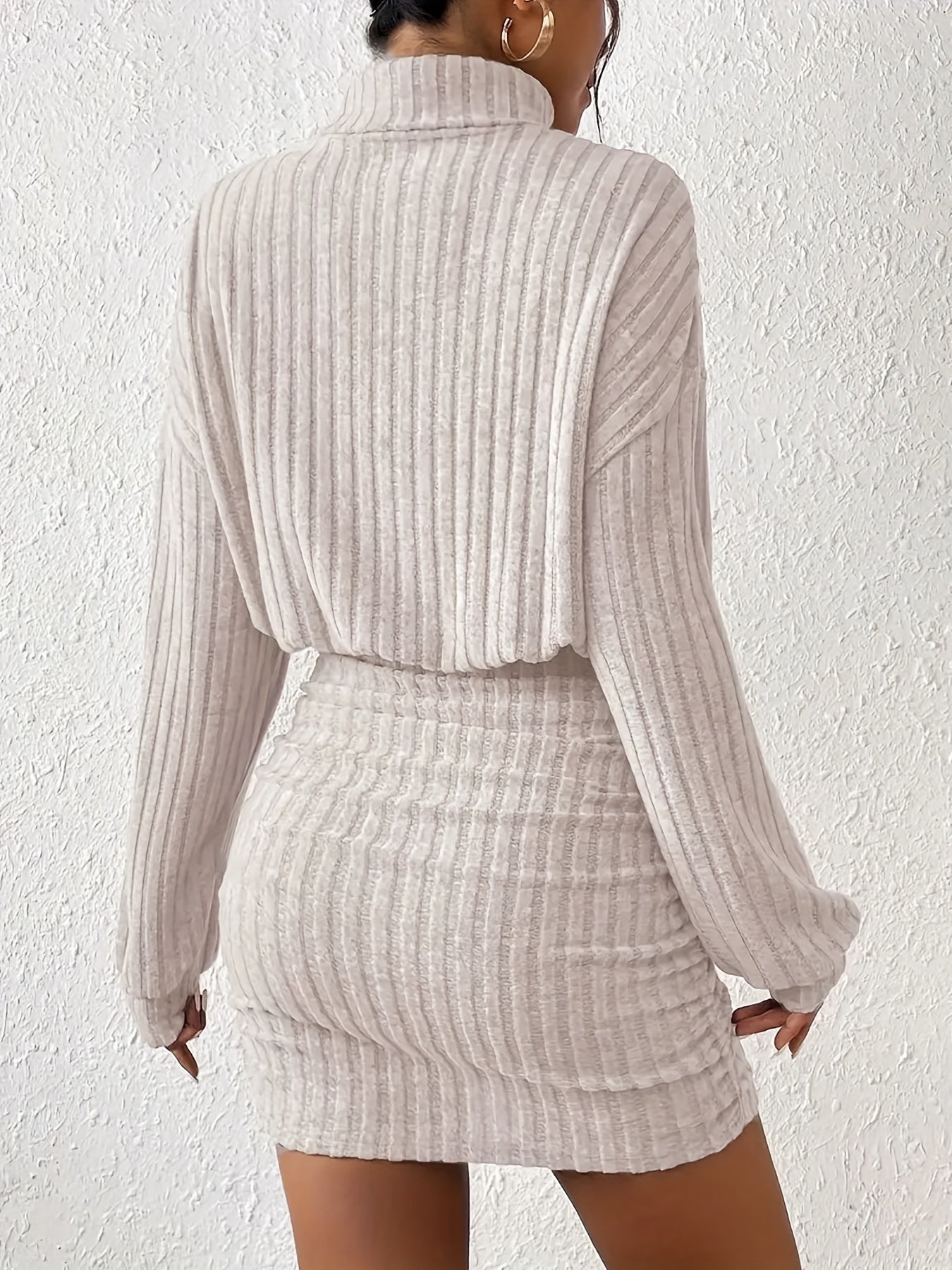Evelyn | Elegante Geribbelde Jurk
